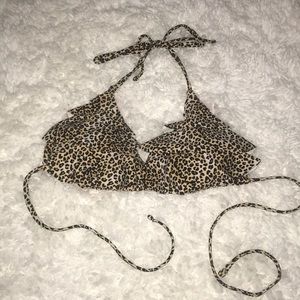 Cheetah print bikini top